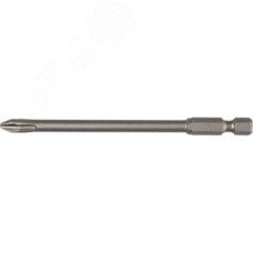 Биты ''X-DRIVE'' торсионные кованые, обточенные, , Cr-Mo сталь, тип хвостовика E 1/4'', PH2, 100мм, 1шт