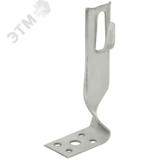 Держатель проводника круглого 6-8 мм угловой скрытый h 70 мм нержавеющая сталь