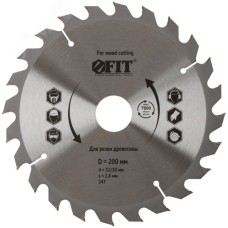 Диск пильный для циркулярных пил по дереву 200x32/30x24T