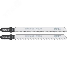 Полотна по дереву, Bimetal, шлифованные под свободным углом, реверс. зубья, 100/74/2.5 мм (T101BRF), 2 шт