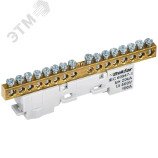 TEKFOR Шина L фаза неизолированная на универсальном держателе 6х9-16-Ср IEK