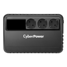 ИБП CyberPower BU600E, Line-Interactive, 600VA/360W, 3 Schuko розетки, Black, 0.28х0.14х0.23м., 4.4кг./ UPS Line-Interactive CyberPower BU600E 600VA/360W (3 EURO)