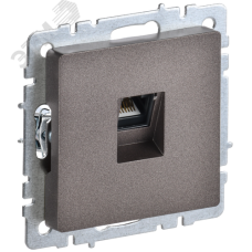 BRITE Розетка компьютерная RJ45 кат.5E РК10-БрТБ темная бронза