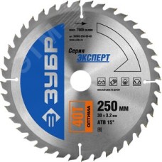 Диск пильный по дереву Оптима 250X30мм 40Т