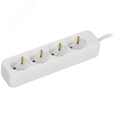 Удлинитель UMA У04 4 места 2P+PE 3м 3х1мм2 10А белый