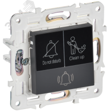 SKANDY Кнопка звонка с индикацией для отелей 10А SK-V17T титан IEK