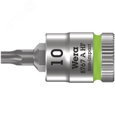 Головка торцевая 8767 A HF TORX Zyklop со вставкой DR 1/4 с функцией фиксации крепежа TX 10X28 мм