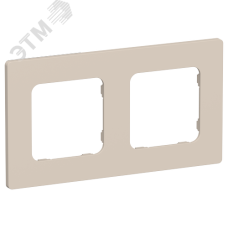 FLITE CLASSIC Рамка 2-местная РУ-2-К-ФлЛ льняной IEK