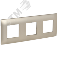 SKANDY Рамка 3-местная SK-F03Sh шампань IEK