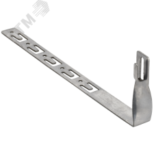 Держатель проводника круглого 6-8мм черепичная кровля скрученный L=330мм нержавеющая сталь IEK