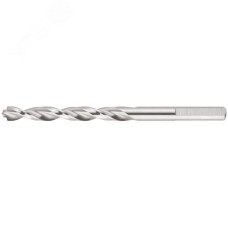 Сверло по металлу HSS полированное, центровочный наконечник, Р6М5, блистер 6,0х93 мм