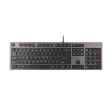 Клавиатура A4Tech KV-300H серый/черный USB slim