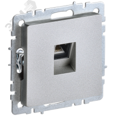BRITE Розетка компьютерная RJ45 кат.5E РК10-БрА алюминий