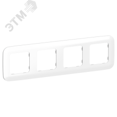 FLITE ARTISTIC Рамка 4-местная РУ-4-А-ФлБ белый IEK