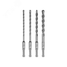 Набор буров по бетону 5-6-8-10х160х100 мм, SDS-plus