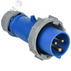 Вилка переносная ССИ-0132 16А-6ч/200-250В 2P+PE IP67 IEK