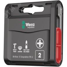 Набор бит ударных 851/1 IMP DC Impaktor Bit-Box 15 PH 2 алмазное покрытие хвостовик шестигранный 1/4 C 6.3 15 предметов комплектация: 15x 851/1 IMP DC Impaktor Насадки PH 2X25 мм