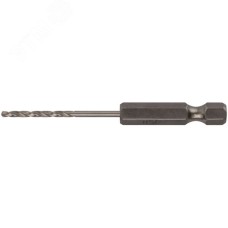 Сверло HSS по металлу,полированное, U-хвостовик под биту, инд.упаковка 2.0 мм