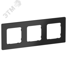 FLITE CLASSIC Рамка 3-местная РУ-3-К-ФлЧ черный IEK