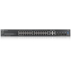 Коммутатор/ ZYXEL NebulaFlex Pro GS2220-28 Hybrid L2 Switch, rack 19 ", 24xGE, 4xCombo (SFP / RJ-45), silent, standalone / cloud management