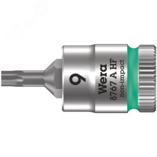 Головка торцевая 8767 A HF TORX Zyklop со вставкой DR 1/4 с функцией фиксации крепежа TX 9X28 мм