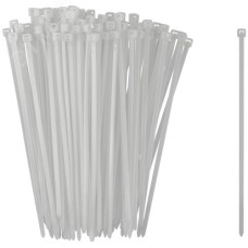 Хомуты нейлоновые для проводов, белые 100 шт.,  3,6х150 мм