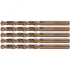 Сверла по металлу HSS с добавкой кобальта 5% Профи 7.0 мм (5 шт)
