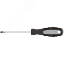 Отвертка ''Мастер'', CrV сталь, прорезиненная ручка 3х75 мм SL