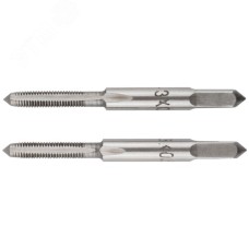 Метчики метрические, легированная сталь, набор 2 шт М3х0.5 мм