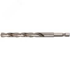 Сверло HSS по металлу,полированное, U-хвостовик под биту, инд.упаковка 8.0 мм