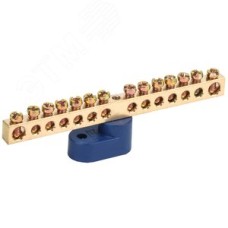 Шина N ноль на одном угловом изоляторе ШНИ-6х9-14-У1-С