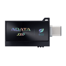 Твердотельный накопитель/ ADATA External SSD SC730, 512GB, Type-C, Type-A, USB 3.2 Gen2, R/W 600/600 MB/s, 36.8x23.8x9.7mm, Black (5 лет)