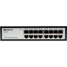 Коммутатор/ Unmanaged Switch 16x100Base-TX, metal case