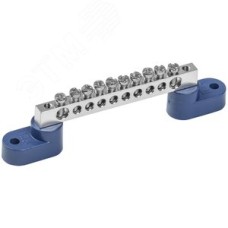 Шина N ''ноль'' на двух угловых изоляторе Ni ШНИ-6х9-10-У2-С