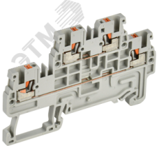 ARMAFIX Клемма пружинная Push-in CP-ML 2 ур. 1,5мм2 серая IEK