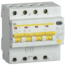 Выключатель автоматический дифференциальный АД14S 4Р 20А 300мА