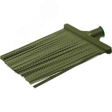 Метла пластиковая, полипропилен, коническое резьбовое соединение, плоская, гибкая 380x260 мм