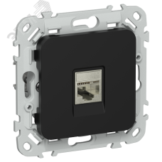 FLITE Розетка компьютерная RJ45 категория 5Е STP РК5е-1-1-ФлЧ черный IEK