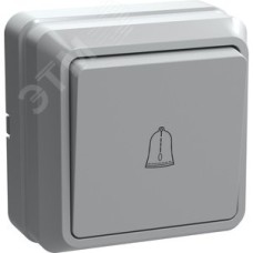 OKTAVA Выключатель 1-клавишный кнопочный для открытой установки 10А ВСк20-1-0-ОБ белый GENERICA