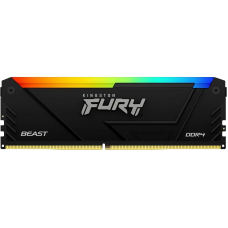 Память оперативная/ Kingston 16GB 3200MT/s DDR4 CL16 DIMM 1Gx8 FURY Beast RGB