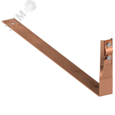 Держатель проводника круглого 6-10 мм черепичная кровля L 430 мм медь