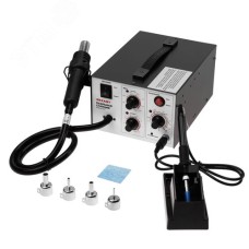 Станция паяльная, 2 в 1: паяльник+термофен