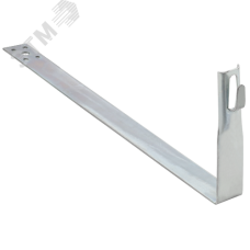 Держатель проводника круглого 6-8 мм черепичная кровля L 380 мм оцинкованная сталь