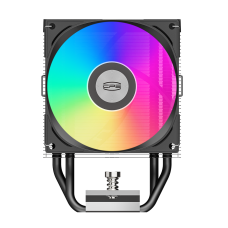 Кулер для процессора/ CPU Cooler PCCooler R300 ARGB BK (150W, 4-pin PWM, 133mm, Al/Cu, 3x6mm, ARGB, 1x92mm, 40.94CFM, 30dBA, 2200RPM, S: 1851/1700/1200/115X, AM5/AM4, black)