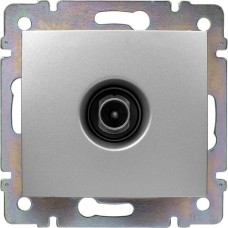 Розетка TV оконечная алюминий VALENA