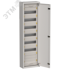 TITAN 5 Корпус металлический ЩРн-84 (1х84) 1085х310х140мм IP31 серый (одна дверь) IEK