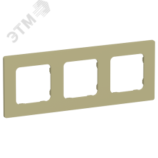 FLITE CLASSIC Рамка 3-местная РУ-3-К-ФлО оливковый IEK