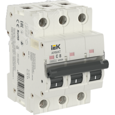 Выключатель автоматический трехполюсный C 8А M06N