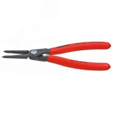 Щипцы прецизионные для внутренних стопорных колец прямые губки посадочный размер 85-140мм диаметр наконечников 32мм L=320мм Cr-V обливные рукоятки блистер цвет черный