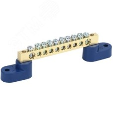 Шина N ноль на двух угловых изоляторах ШНИ-6х9-10-У2-С